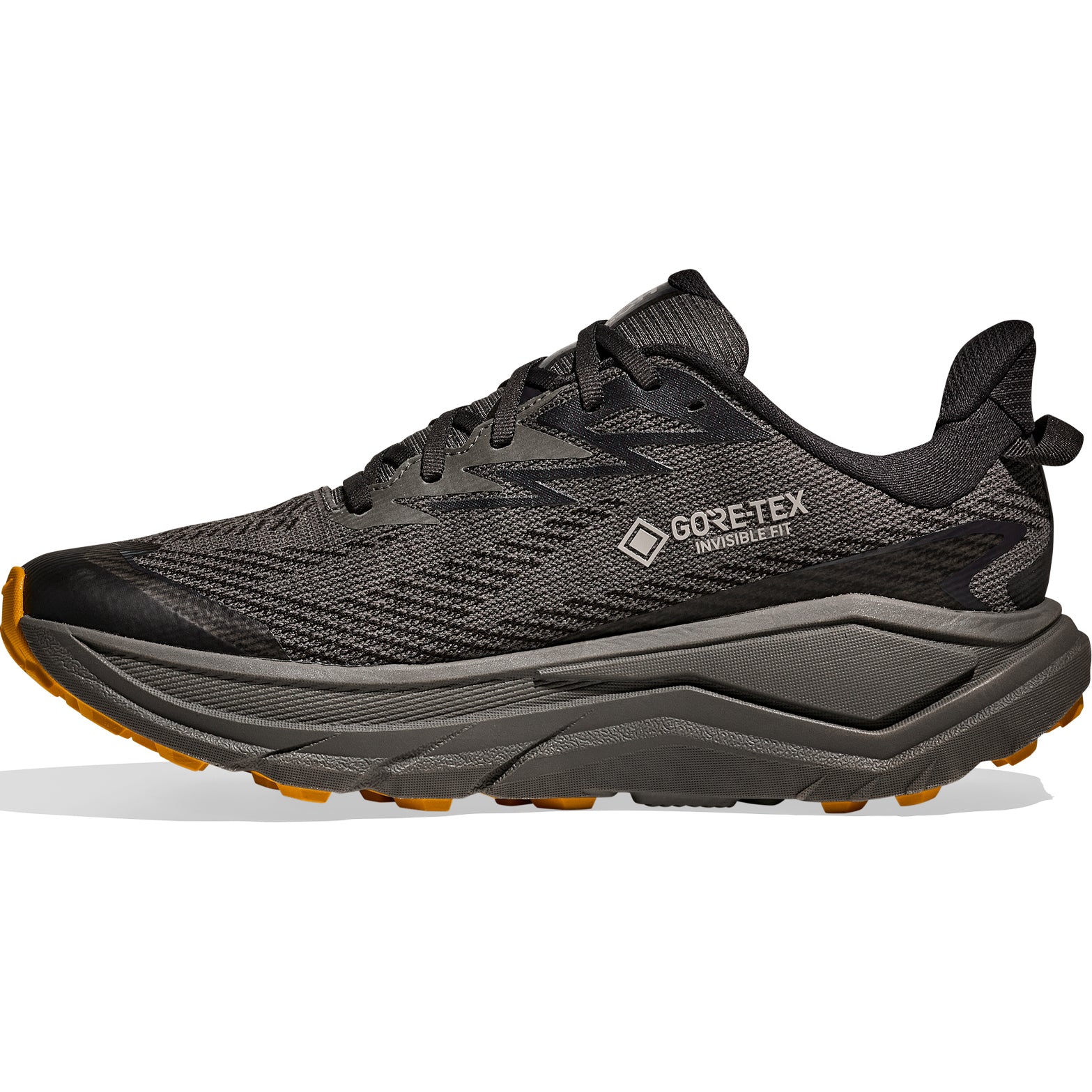 Men's Challenger 8 GORE-TEX Trail Running Shoes Asphalt Grey / Varsity Yellow