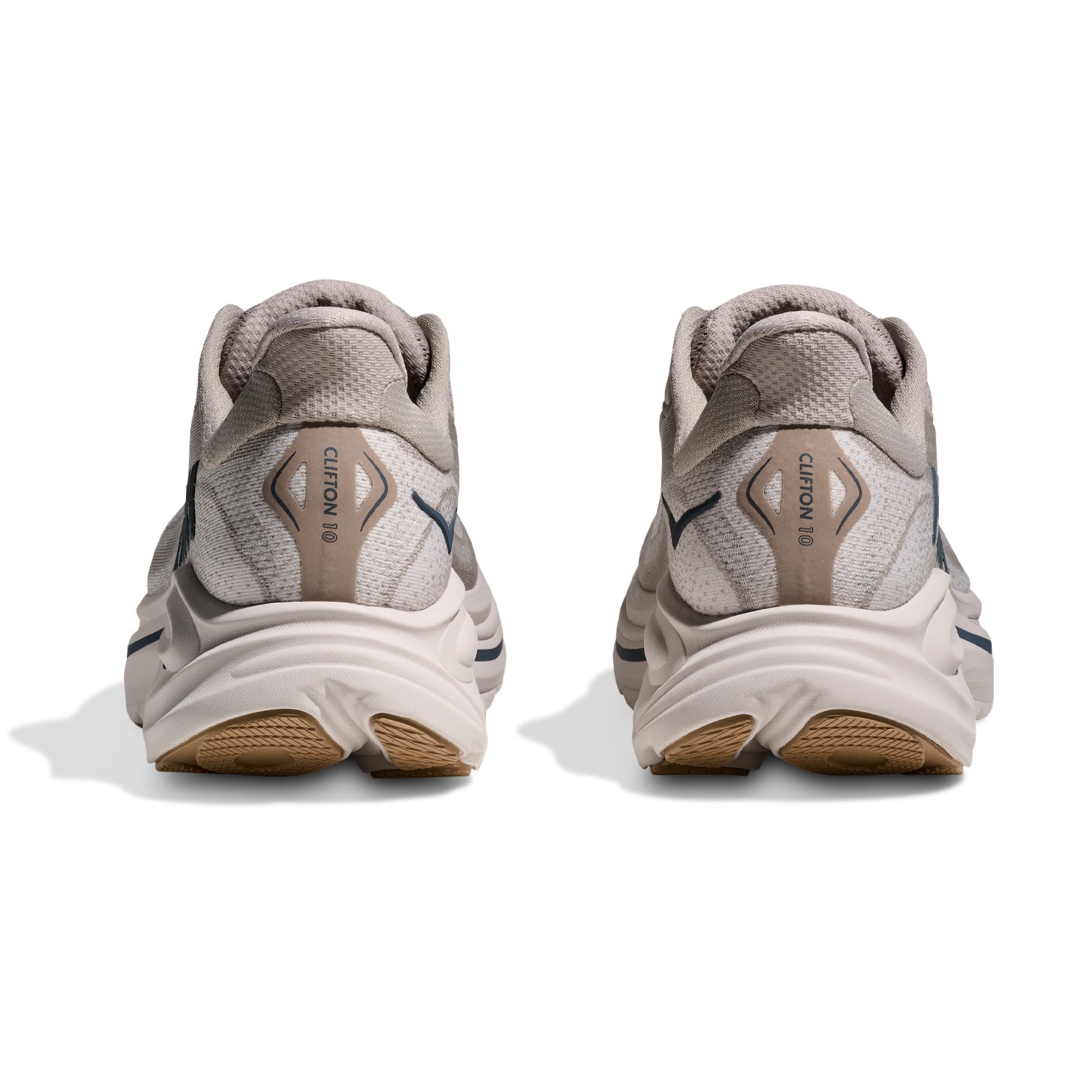 Men's Clifton 10 Running Shoes Putty / Grout - Achilles Heel