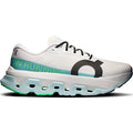 Men's On Cloudmonster 3 Hyper Running Shoes Ivory Flurry outer side view showing dual-layer Helion HF hyper foam with plateless design for long runs and tempo training