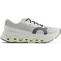 On Cloudmonster 3 Hyper LS men's running shoe in Ivory / Linen — outer view showing ivory LightSpray™ seamless one-piece upper with linen accent detailing and CloudTec® dual-layer Helion™ midsole profile