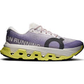 Men's On Cloudmonster 3 Hyper Running Shoes Lily Limelight outer side view showing dual-layer CloudTec cushioning with Helion HF hyper foam and enhanced rocker shape