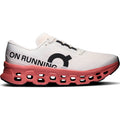 Men's On Cloudmonster 3 Running Shoes Ivory Dustrose outer side view showing triple-layer CloudTec cushioning with Helion foam and enhanced rocker shape for maximum cushioned daily running
