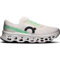 Men's On Cloudmonster 3 Running Shoes Ivory Ivory outer side view showing triple-layer CloudTec cushioning with Helion foam and enhanced rocker shape for maximum cushioned daily running