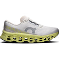 Men's On Cloudmonster 3 Running Shoes Ivory Limelight outer side view showing maximum CloudTec cushioning with carbon-infused Speedboard for daily road running
