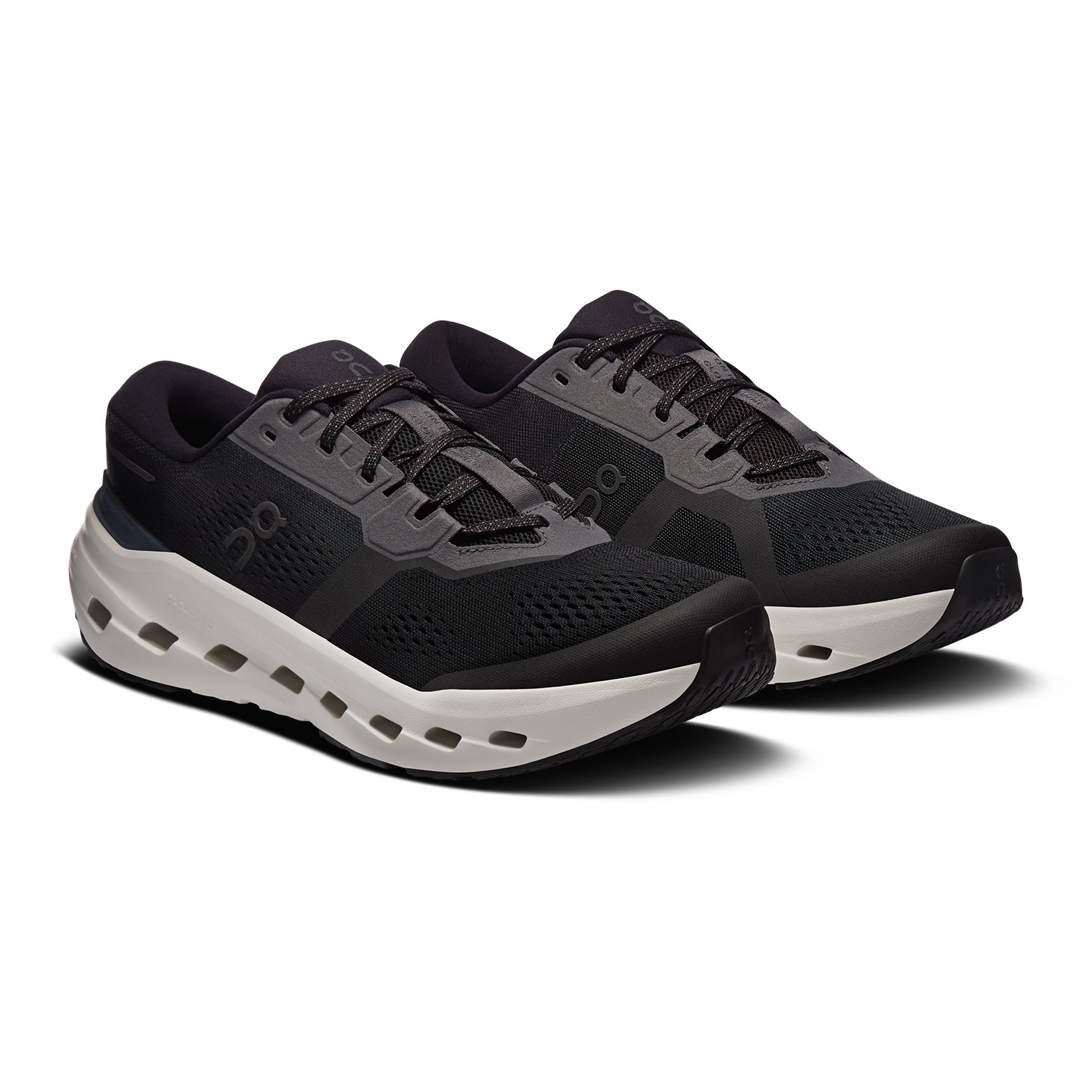 On Men's Cloudrunner 3 Running Shoes Black / Ivory at Achilles Heel