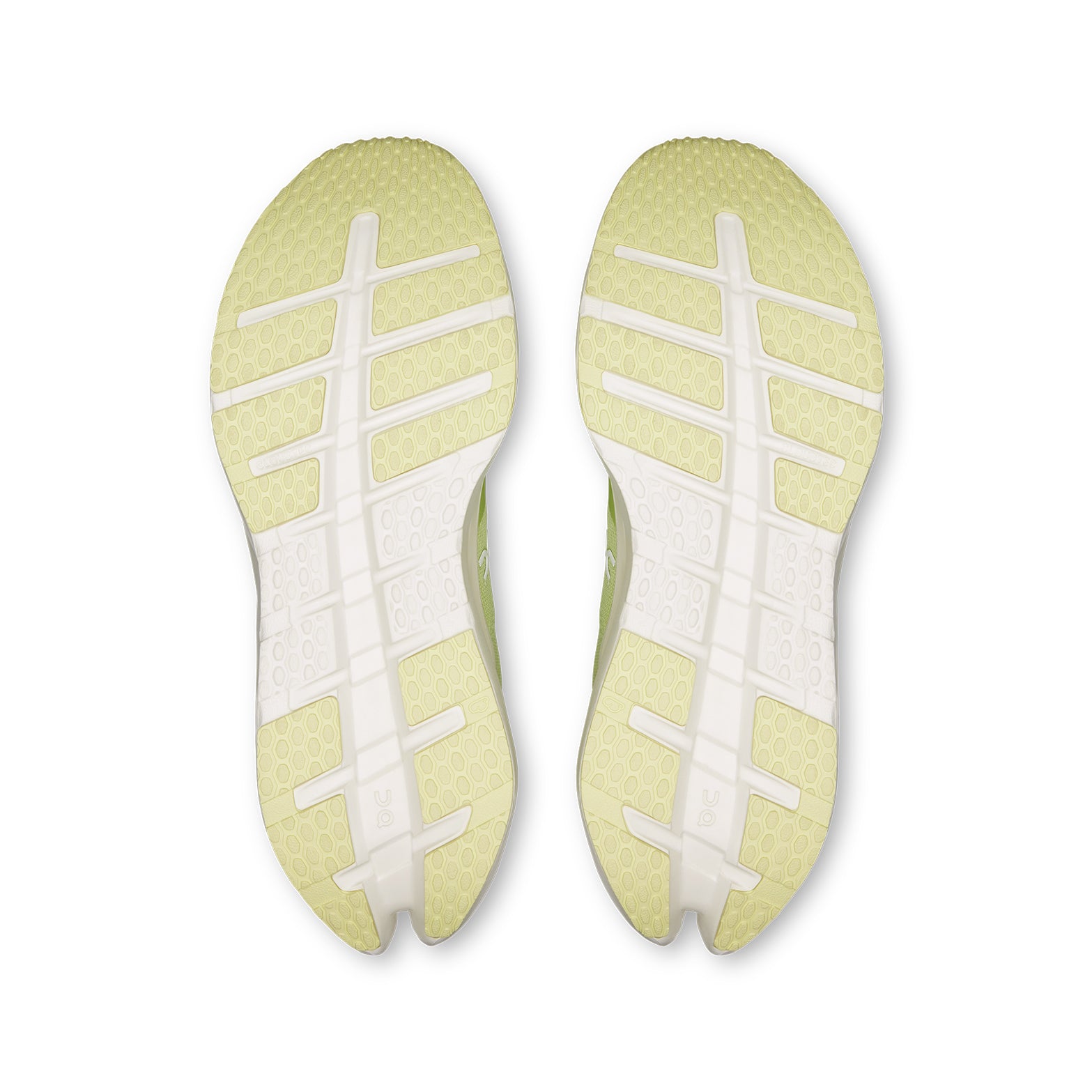 Men's On Cloudrunner 3 Running Shoes Green Beige sole view displaying CloudTec cushioning system with carbon-infused Speedboard for responsive daily running