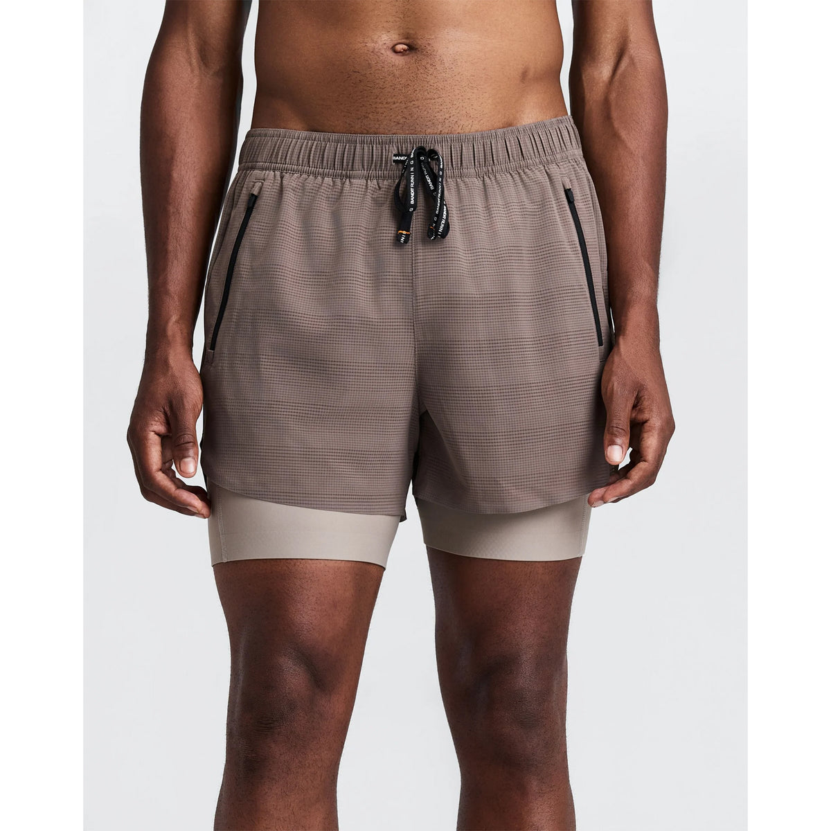Men's CoolGrid 2-in-1 Run Short Cocoa