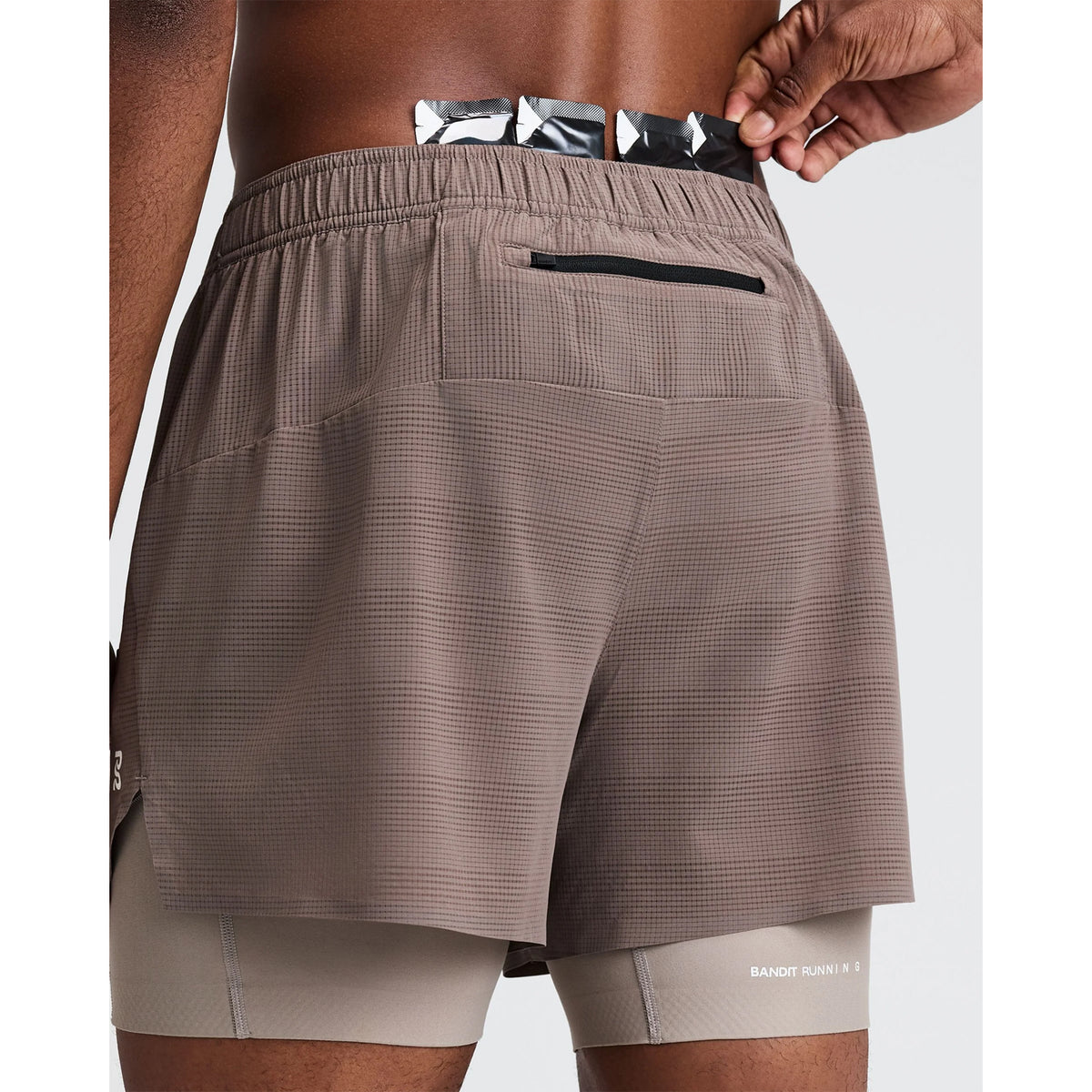 Men's CoolGrid 2-in-1 Run Short Cocoa