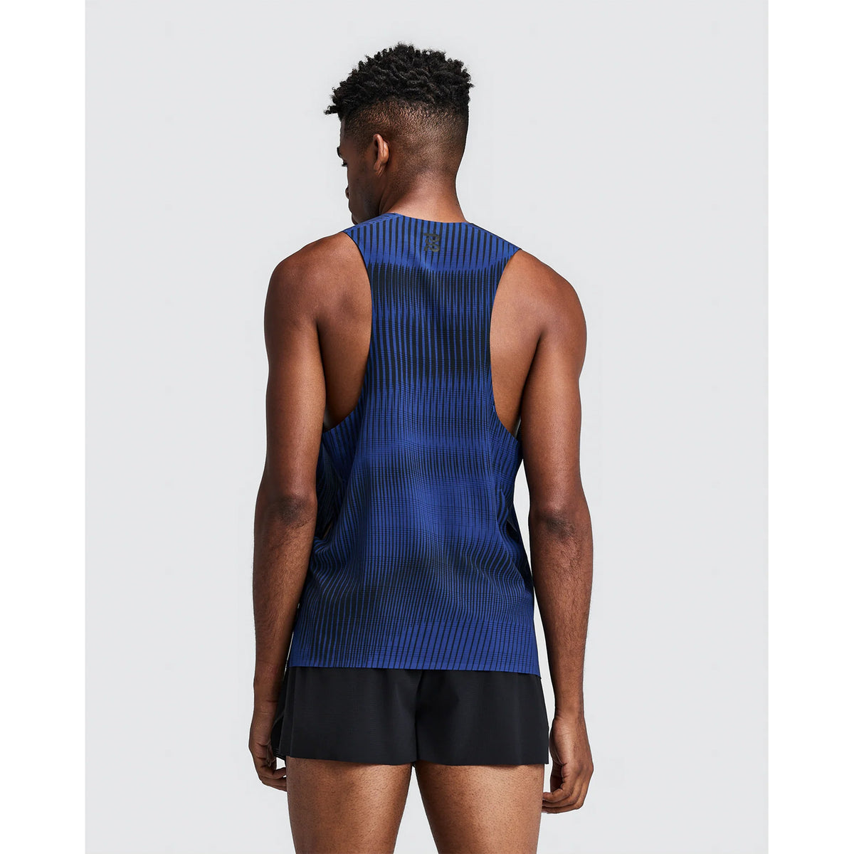 Men's CoolGrid Distance Singlet with Flopack Bauhaus Blue
