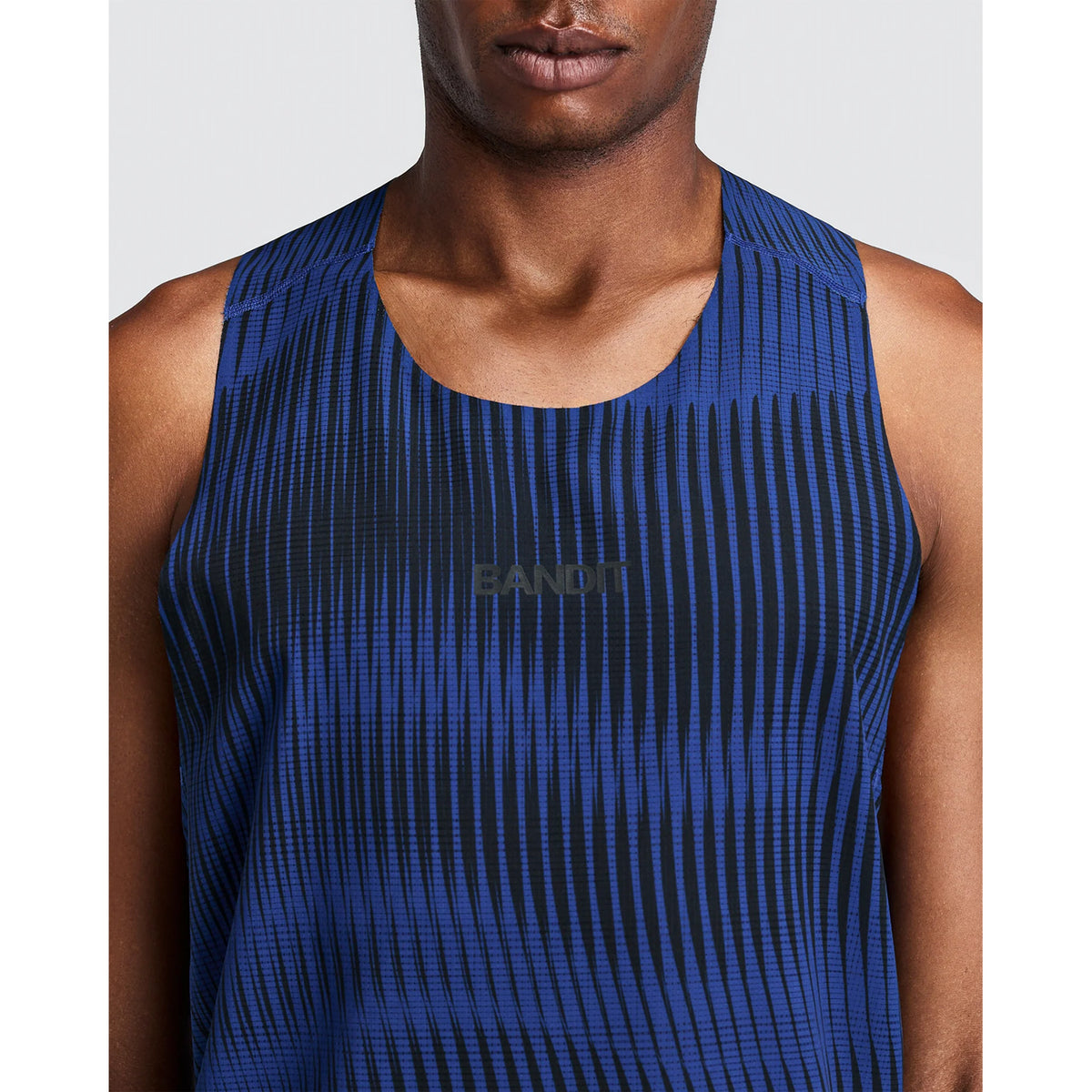 Men's CoolGrid Distance Singlet with Flopack Bauhaus Blue