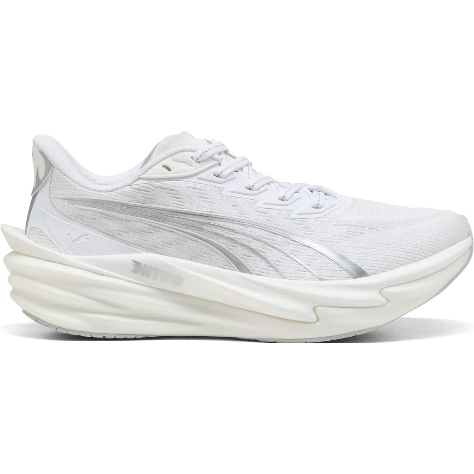 Men's Deviate NITRO 4 Running Shoes Puma White / Feather Grey