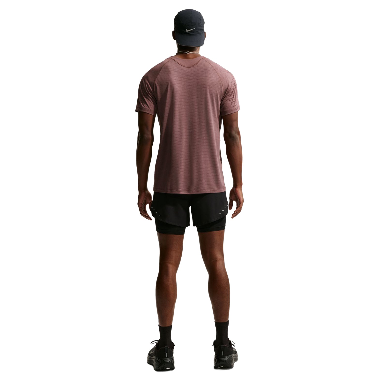 Men's Dri-FIT Stride ADV Running Tee Tattoo / Burgundy Crush - Achilles Heel