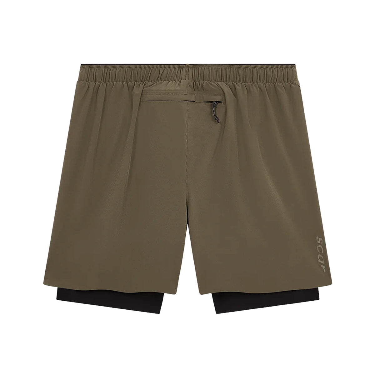Men's Dual Run Shorts Khaki / Black