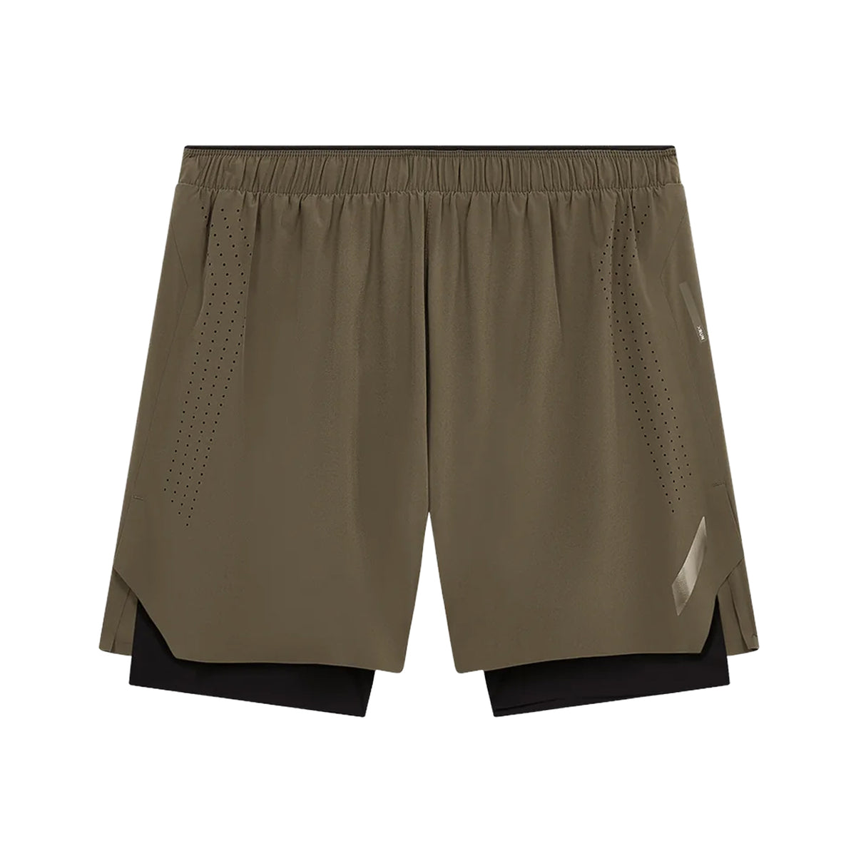 Men's Dual Run Shorts Khaki / Black