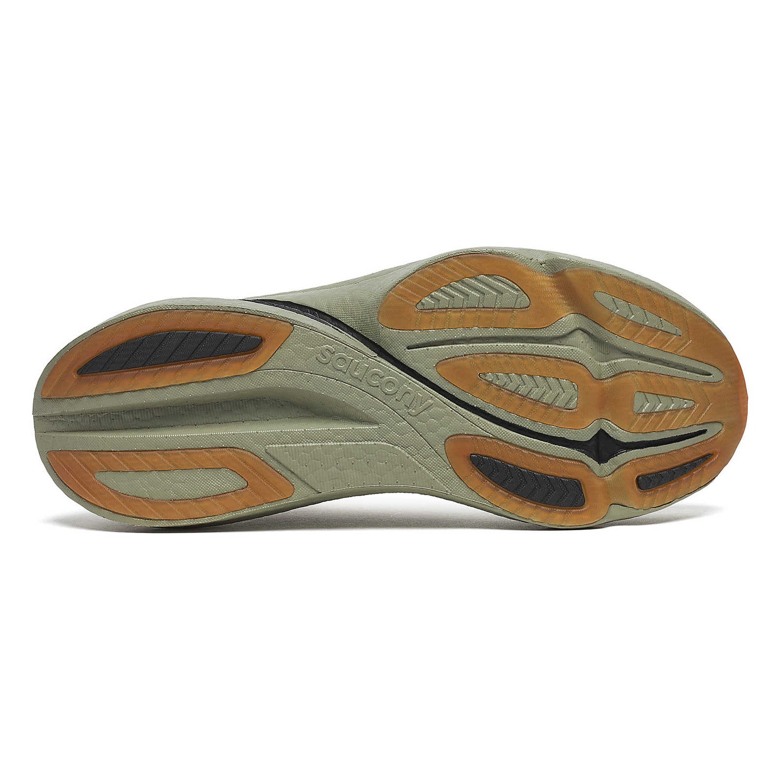 Men's Saucony Endorphin Azura Running Shoes Sage Laurel sole view displaying XT-900 carbon rubber outsole placement