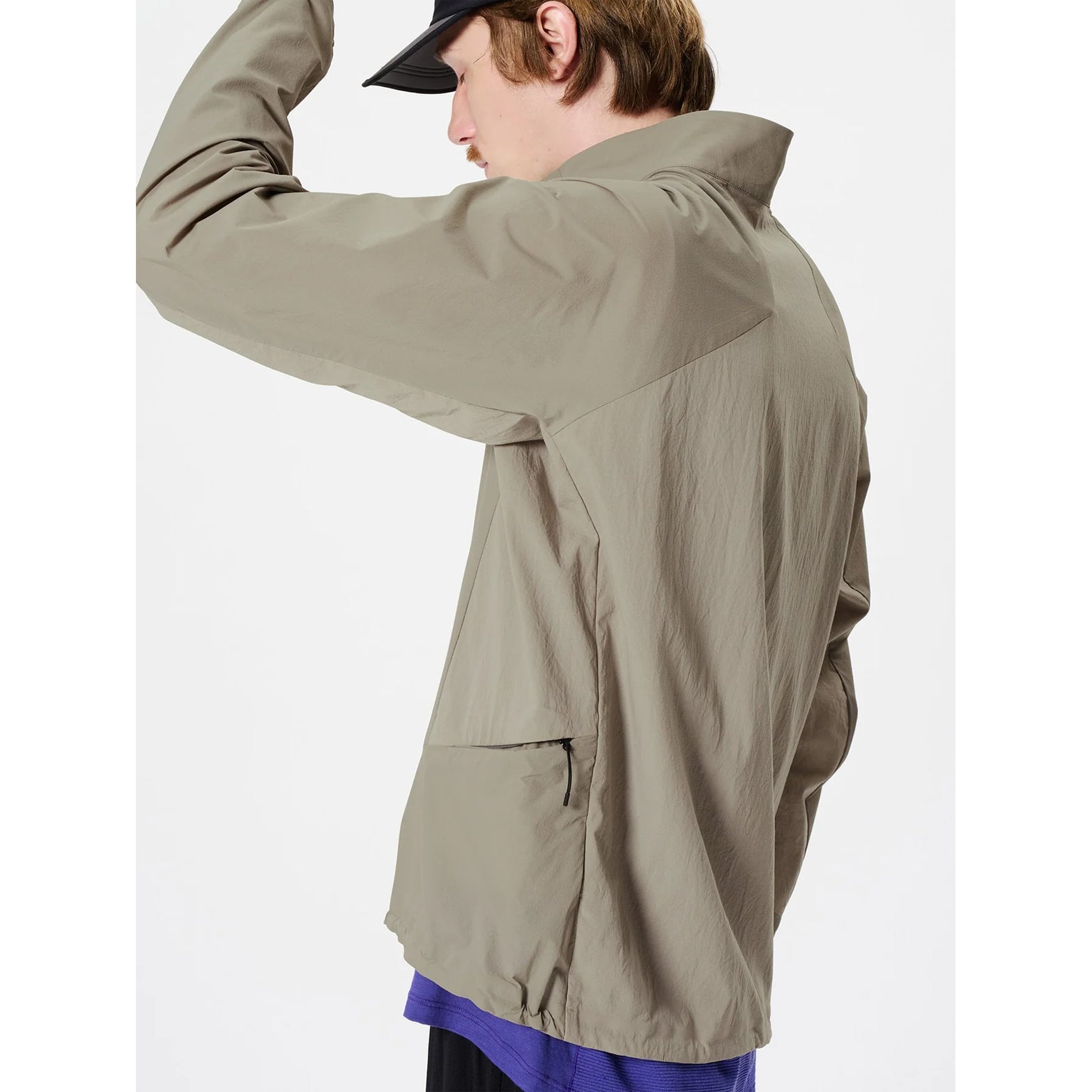 Goldwin Men's Floating Wind Shell Jacket Black at Achilles Heel