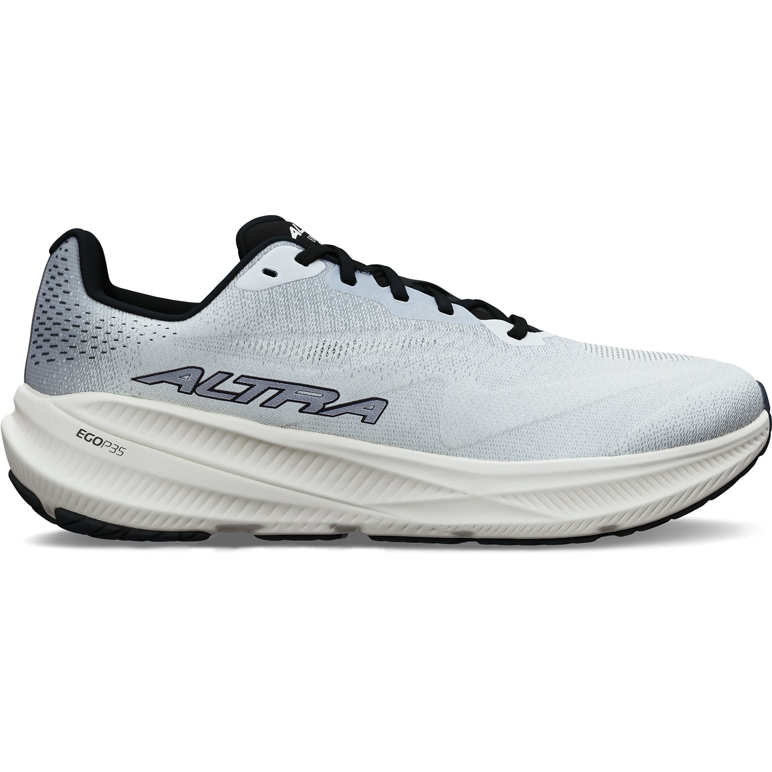 Men's Experience Flow 3 Running Shoes Light Grey outer side view showing Altra EGO™ P35 midsole