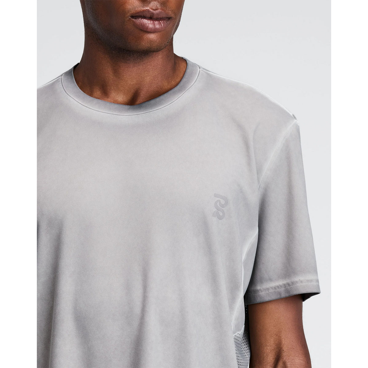 Men's FrioSoft Perforated Box Tee Concrete Taupe
