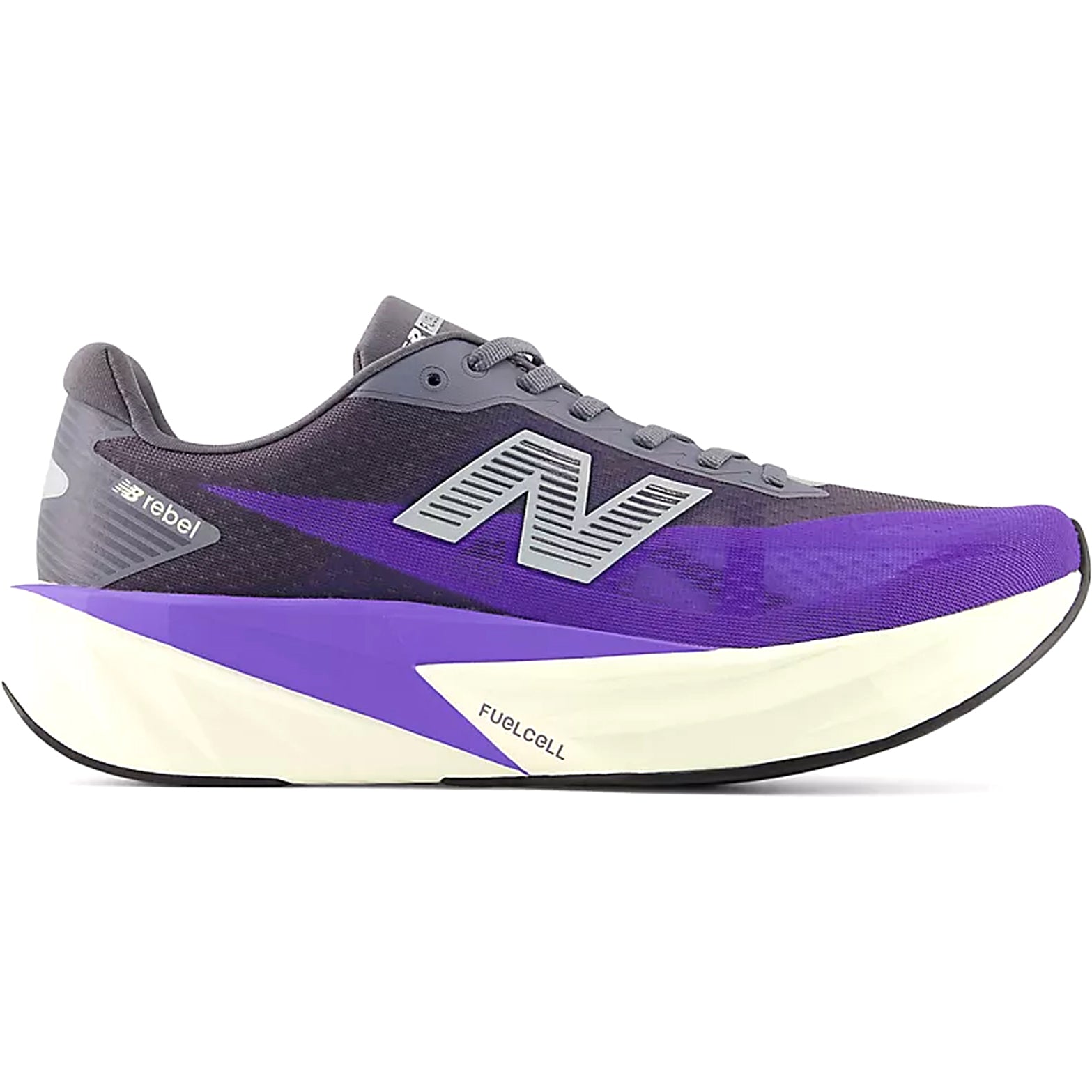 Men's Fuelcell Rebel v5 Running Shoes Electric Indigo / Truffle Salt / Silver Metallic - Achilles Heel