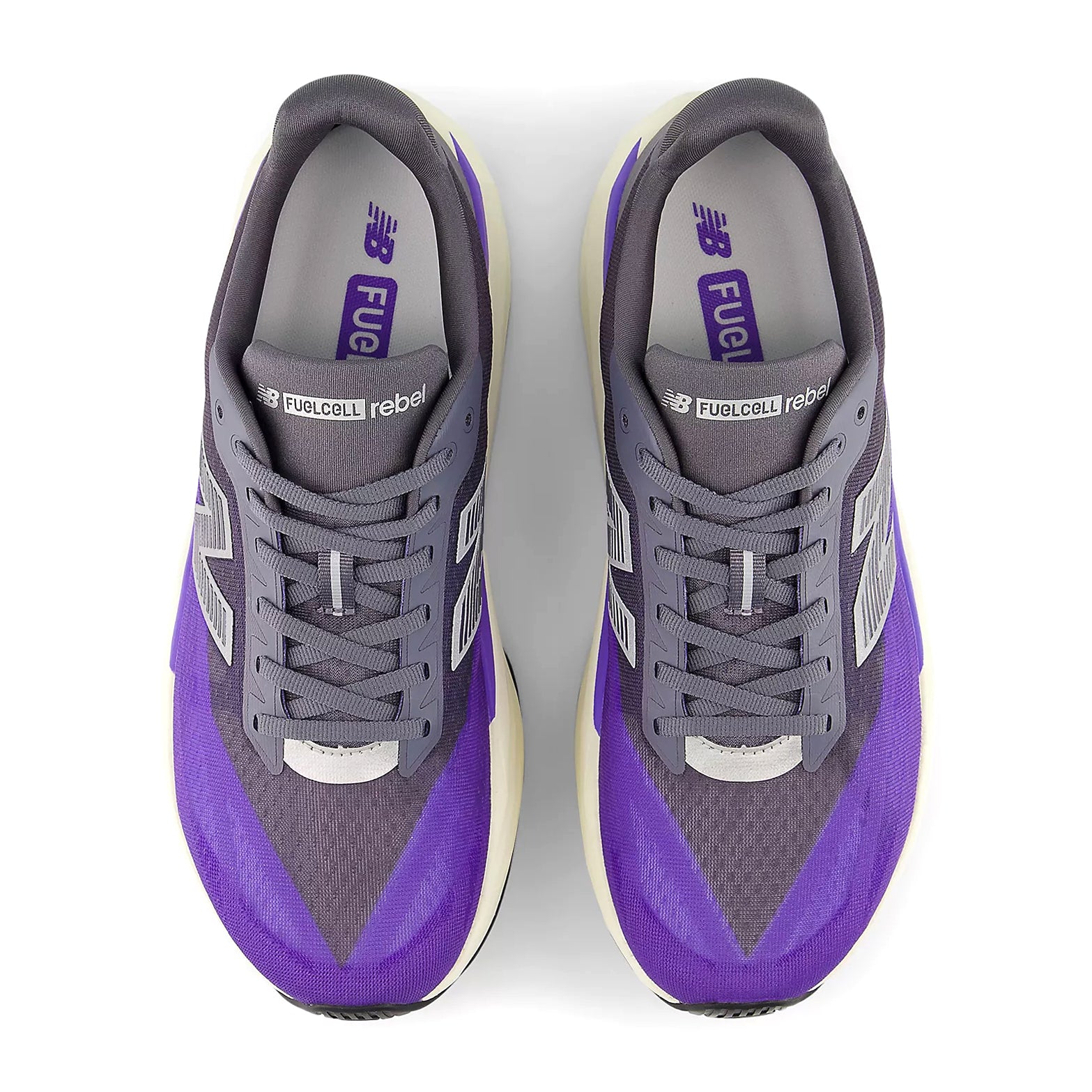 Men's Fuelcell Rebel v5 Running Shoes Electric Indigo / Truffle Salt / Silver Metallic - Achilles Heel