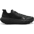Men’s Harpie Trail Running Shoes Black by Veja, featuring a thick, textured midsole and a lugged outsole.