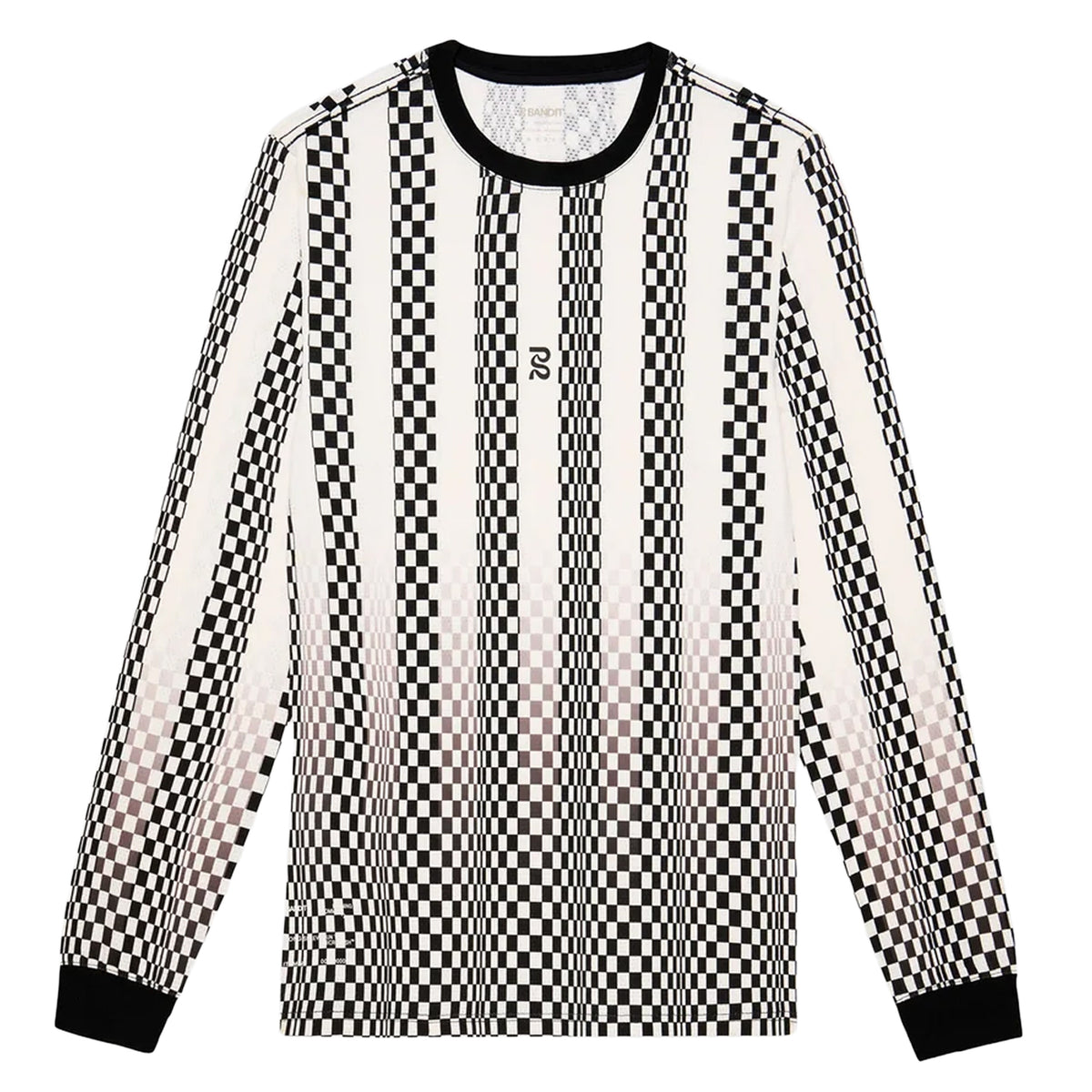 Men's Micromesh Long Sleeve Checkerboard