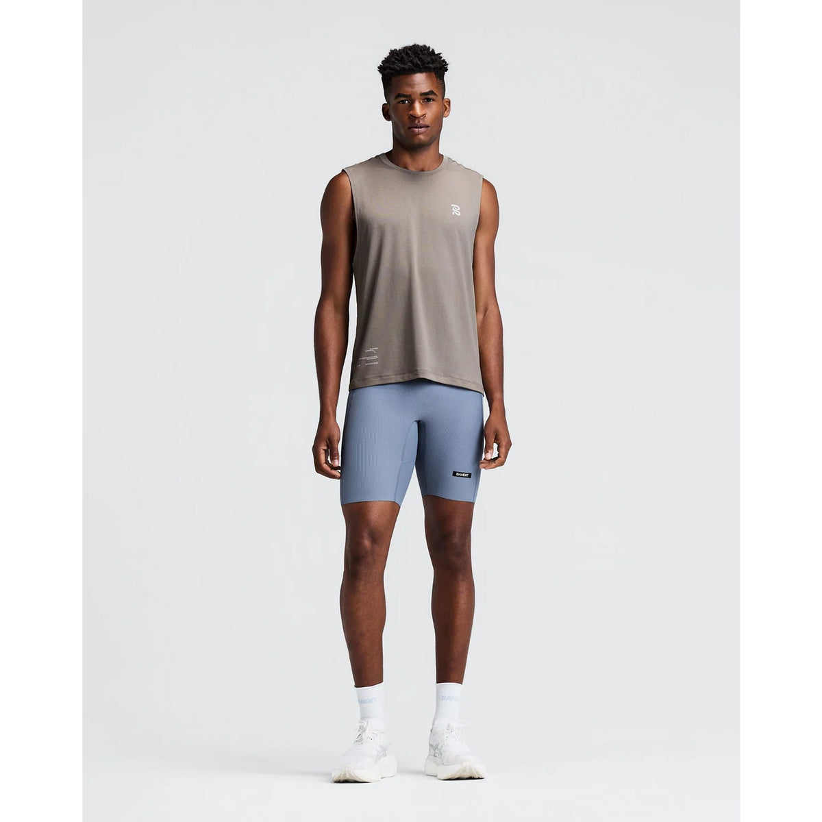 Men's Micromesh Run Tank Concrete Taupe