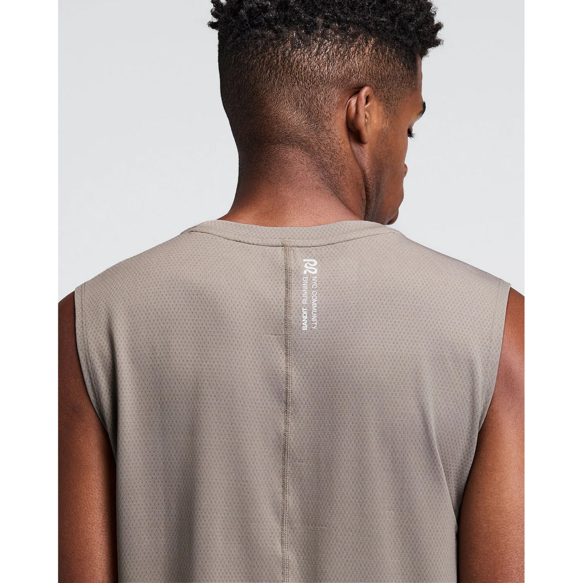 Men's Micromesh Run Tank Concrete Taupe