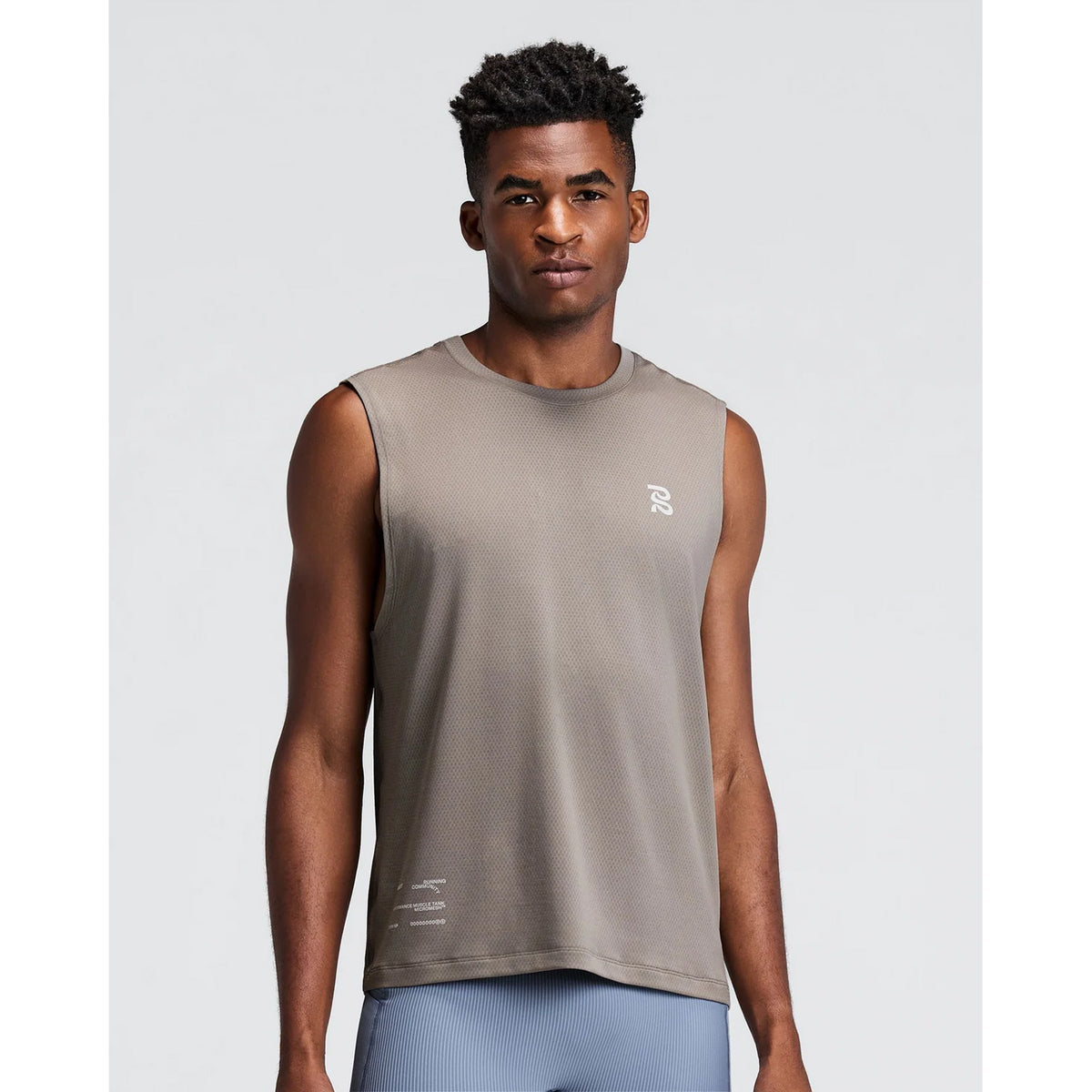 Men's Micromesh Run Tank Concrete Taupe