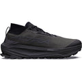 Men's Altra Olympus 275 HiLo Trail Running Shoes Black Black Black outer side view showing updated Altra EGO MAX midsole foam with Vibram Megagrip TractionLug outsole for confident technical trail running