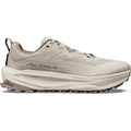 Men's Altra Olympus 7 Trail Running Shoes Plaza Taupe Fungi Birch outer side view showing updated Altra EGO MAX midsole with Vibram Megagrip TractionLug outsole and moulded TPU overlays for ultra trail running