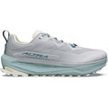 Men's Altra Olympus 7 Trail Running Shoes Ultimate Grey Sea Pine outer side view showing updated Altra EGO MAX midsole with Vibram Megagrip TractionLug outsole and moulded TPU overlays for ultra trail running