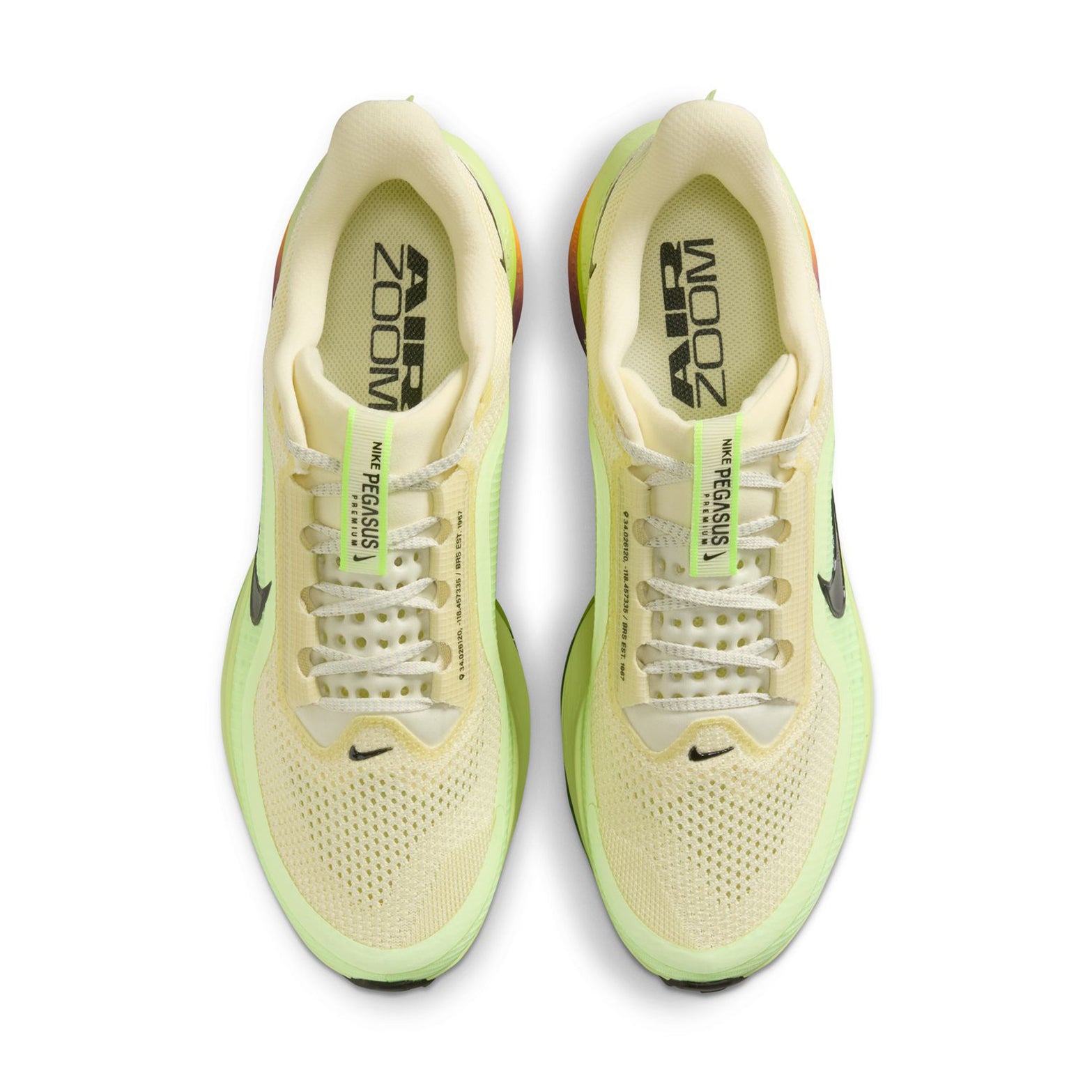 Men's Pegasus Premium Running Shoes Alabaster / Barely Volt / Volt Ice / Black - Achilles Heel