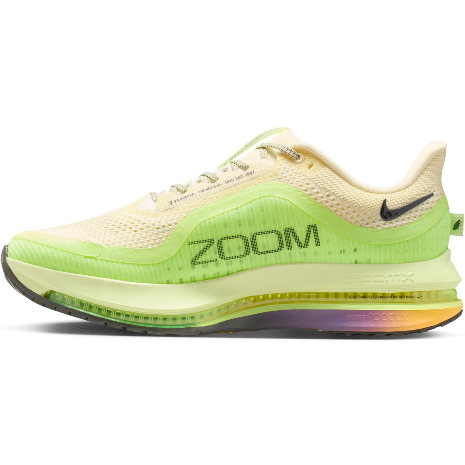 Men's Pegasus Premium Running Shoes Alabaster / Barely Volt / Volt Ice / Black - Achilles Heel