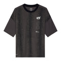 Men's On Performance Volt-T Iron product view showing relaxed fit with On DryTec quick-drying moisture-wicking fabric and expressive run-culture graphics