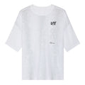 Men's On Performance Volt-T White product view showing relaxed fit with On DryTec quick-drying moisture-wicking fabric and expressive run-culture graphics