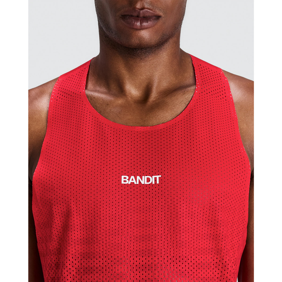 Men's Shredder Shorty Race Singlet Oxide Red