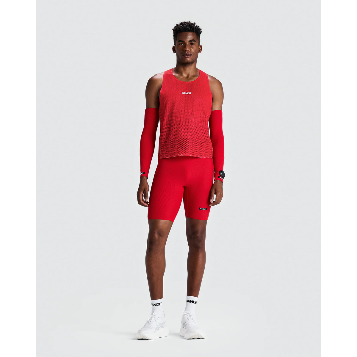 Men's Shredder Shorty Race Singlet Oxide Red
