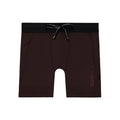 Men's Bandit SoLite Quarter Tights Espresso front product view showing featherweight compression construction with double-layered front fabric and custom two-tone logo