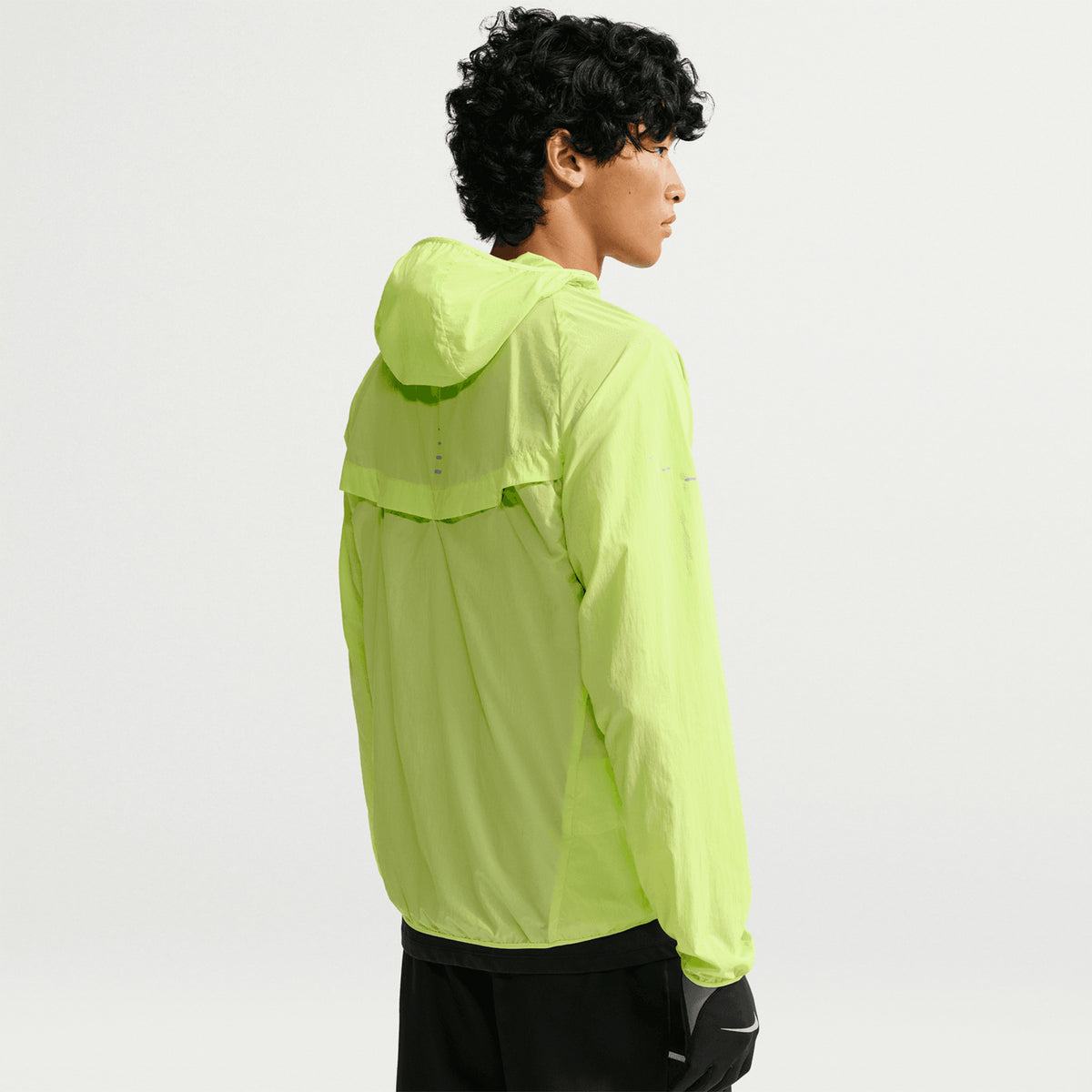 Men's Stride Repel Running Jacket Light Lemon Twist / Reflective Silver