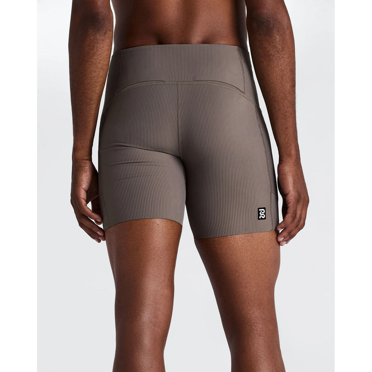 Men's Striped Cadence Quarter Tights Concrete Taupe / Cocoa