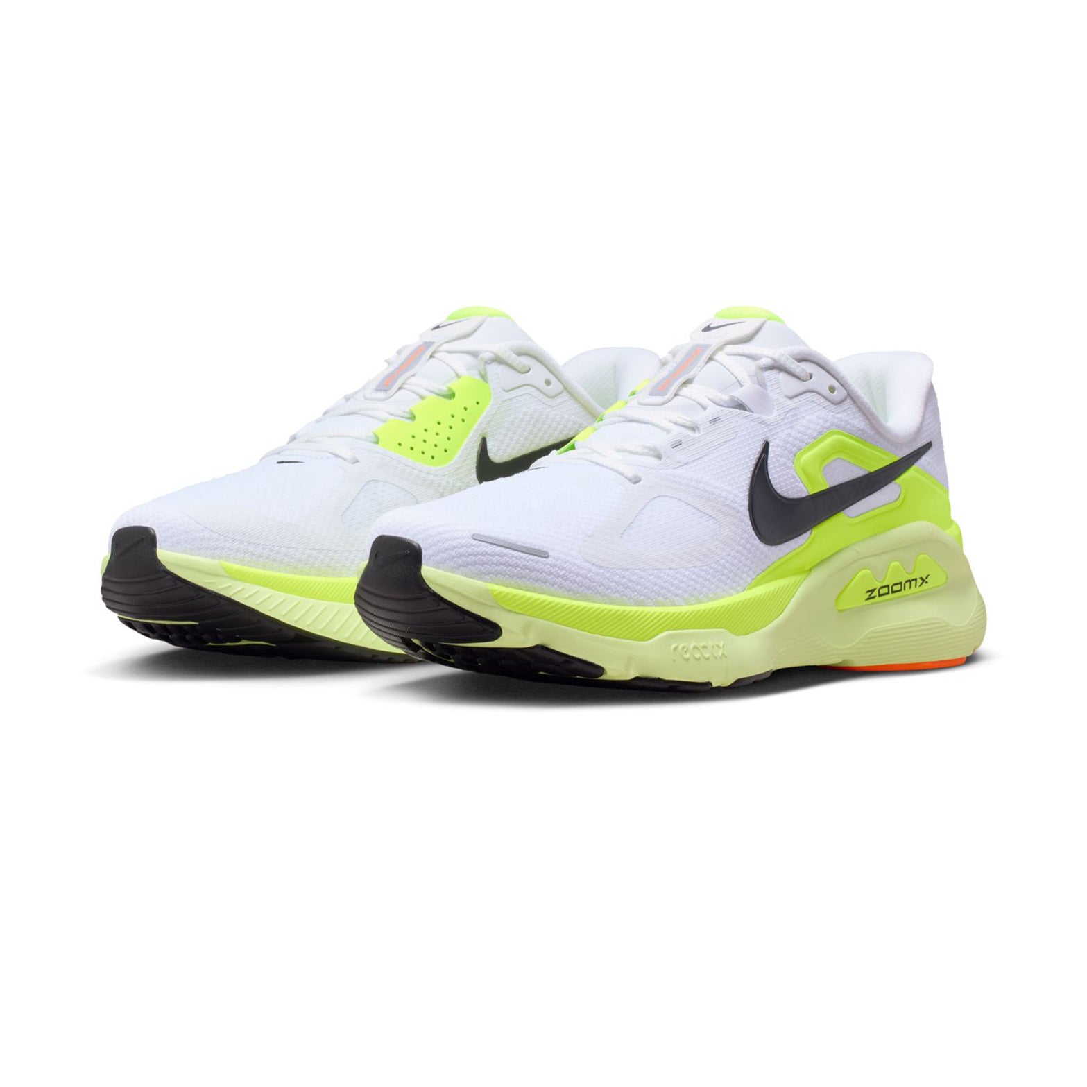 Men's Structure Plus Running Shoes White / Black / Pure Platinum / Volt - Achilles Heel