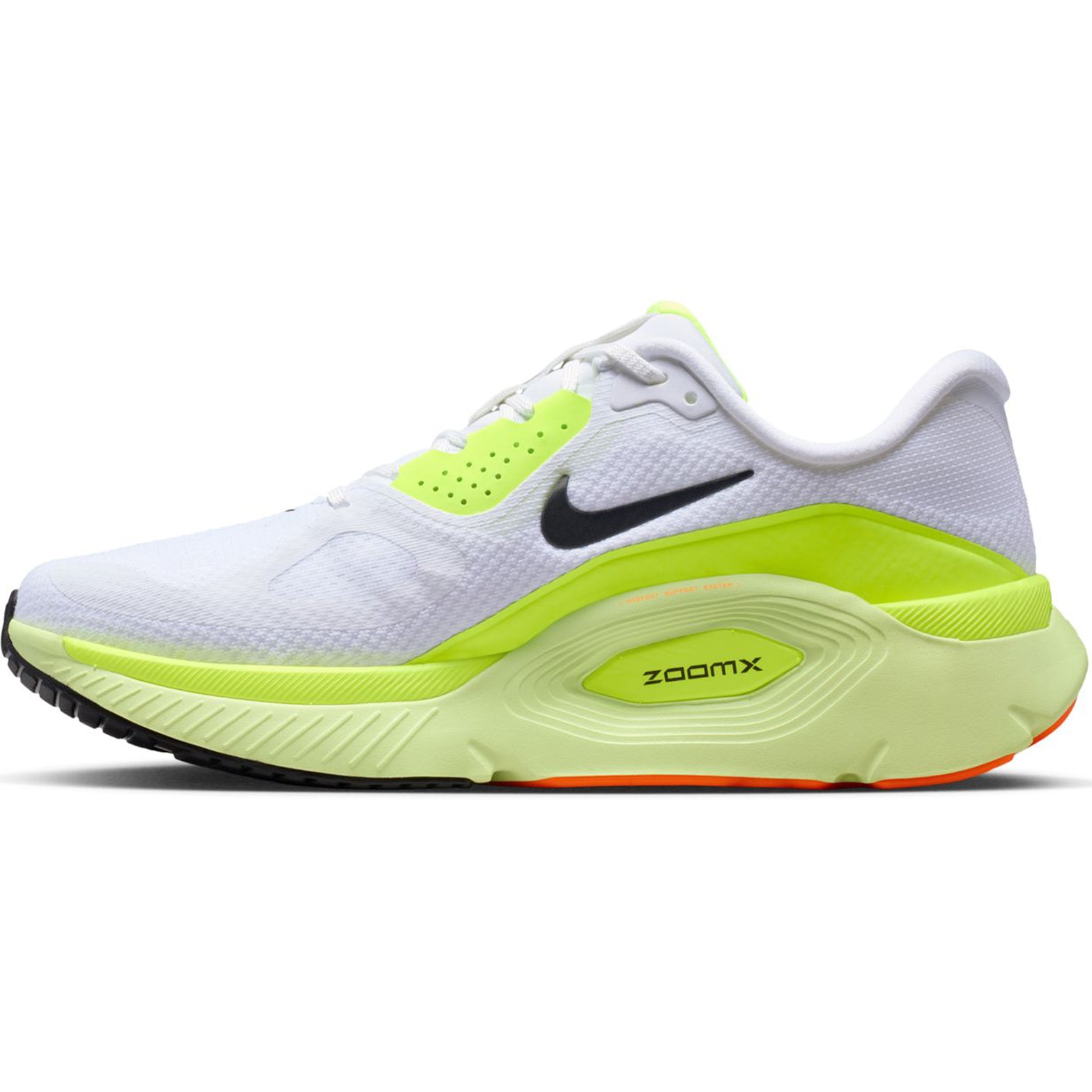 Men's Structure Plus Running Shoes White / Black / Pure Platinum / Volt - Achilles Heel