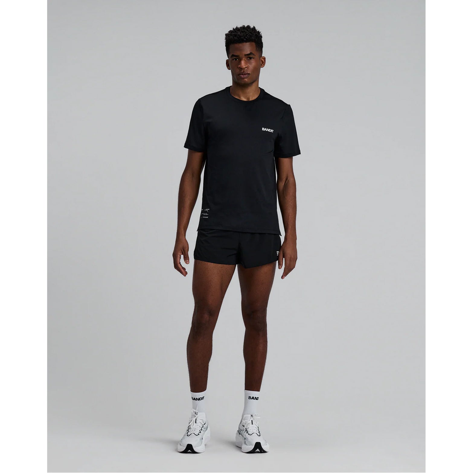 Bandit Men's Vento Next Gen 3 Inch Split Short Black at Achilles Heel