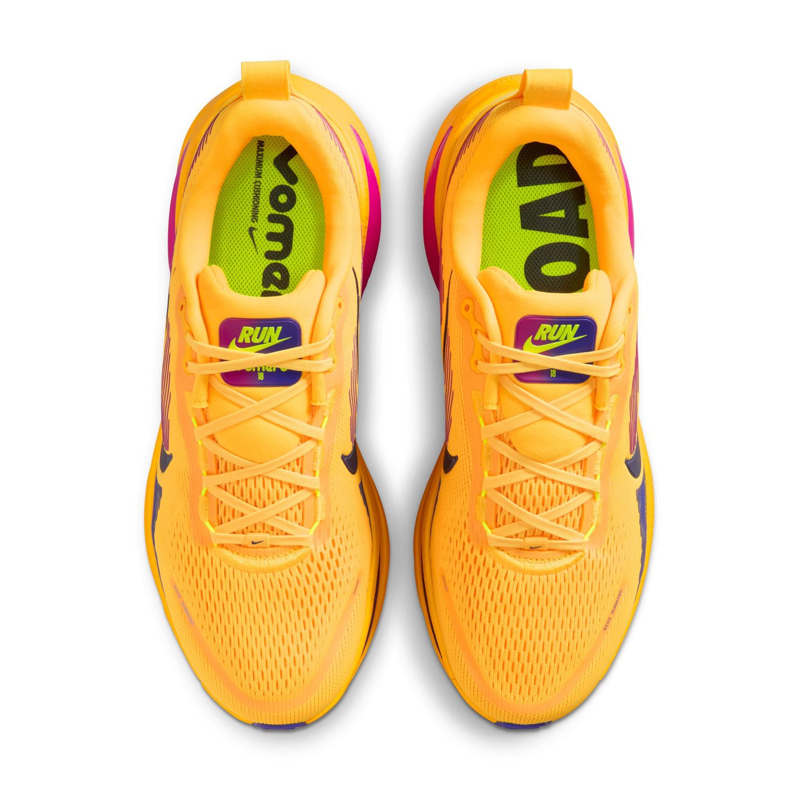 Nike Men's Vomero 18 Running Shoes Citron Pulse / Laser Orange