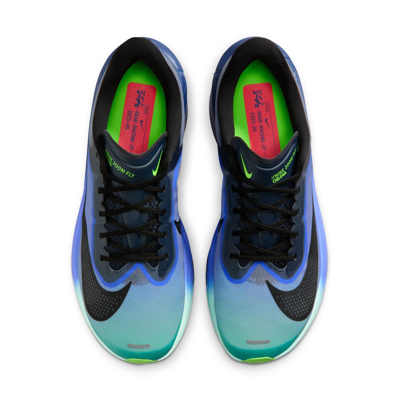 Men's Zoom Fly 6 GLAM Running Shoes Dark Obsidian / Black / Racer Blue - Achilles Heel