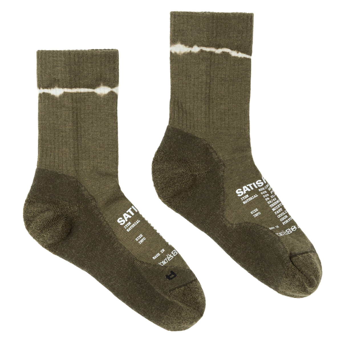 Merino Nylon Tube Socks Tie-Dye Capers