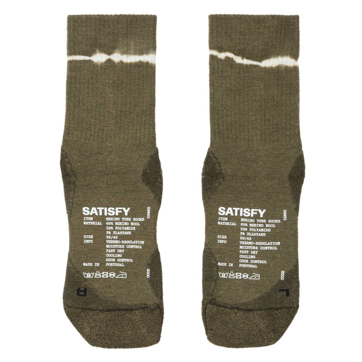 Merino Nylon Tube Socks Tie-Dye Capers