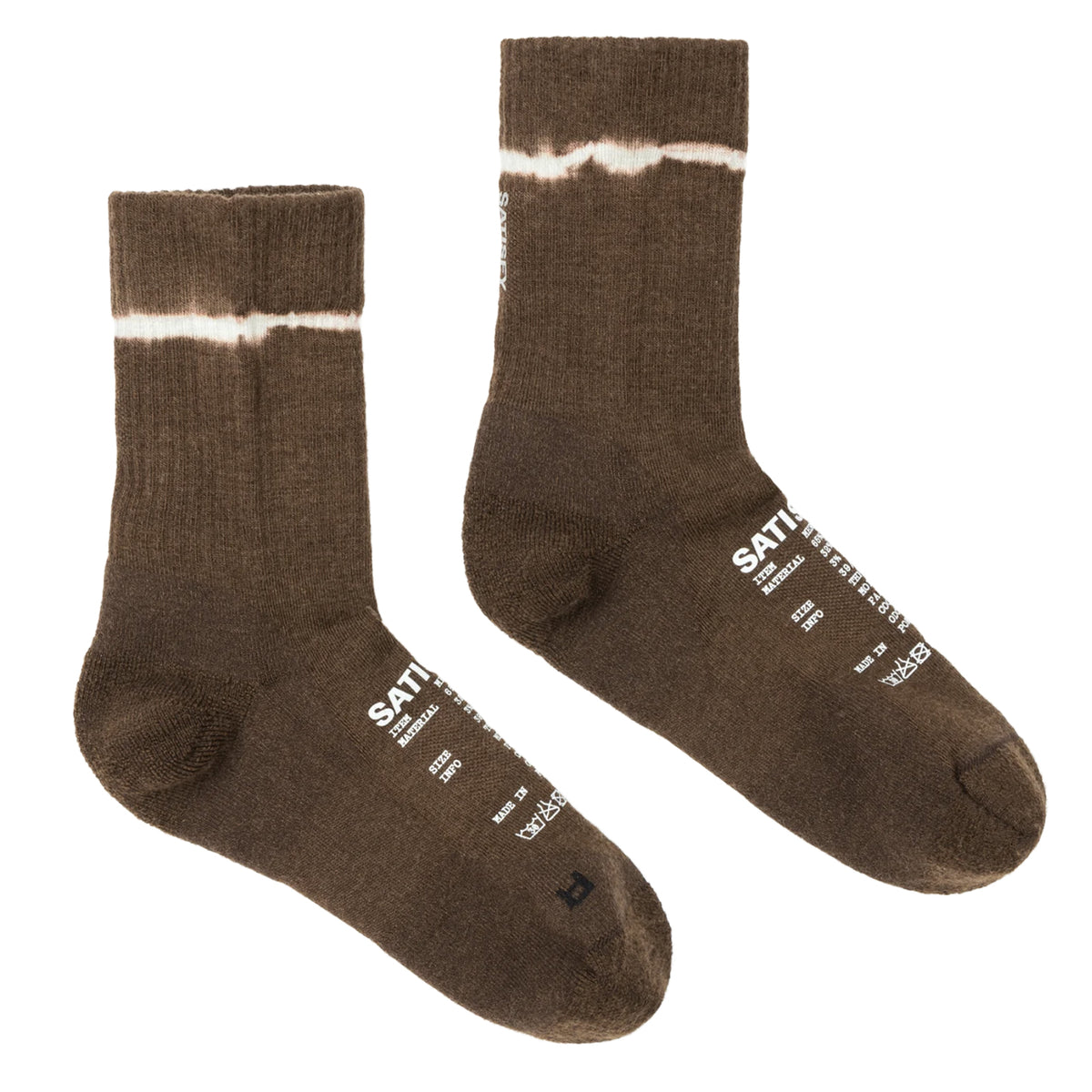 Merino Nylon Tube Socks Tie-Dye Rocky Road