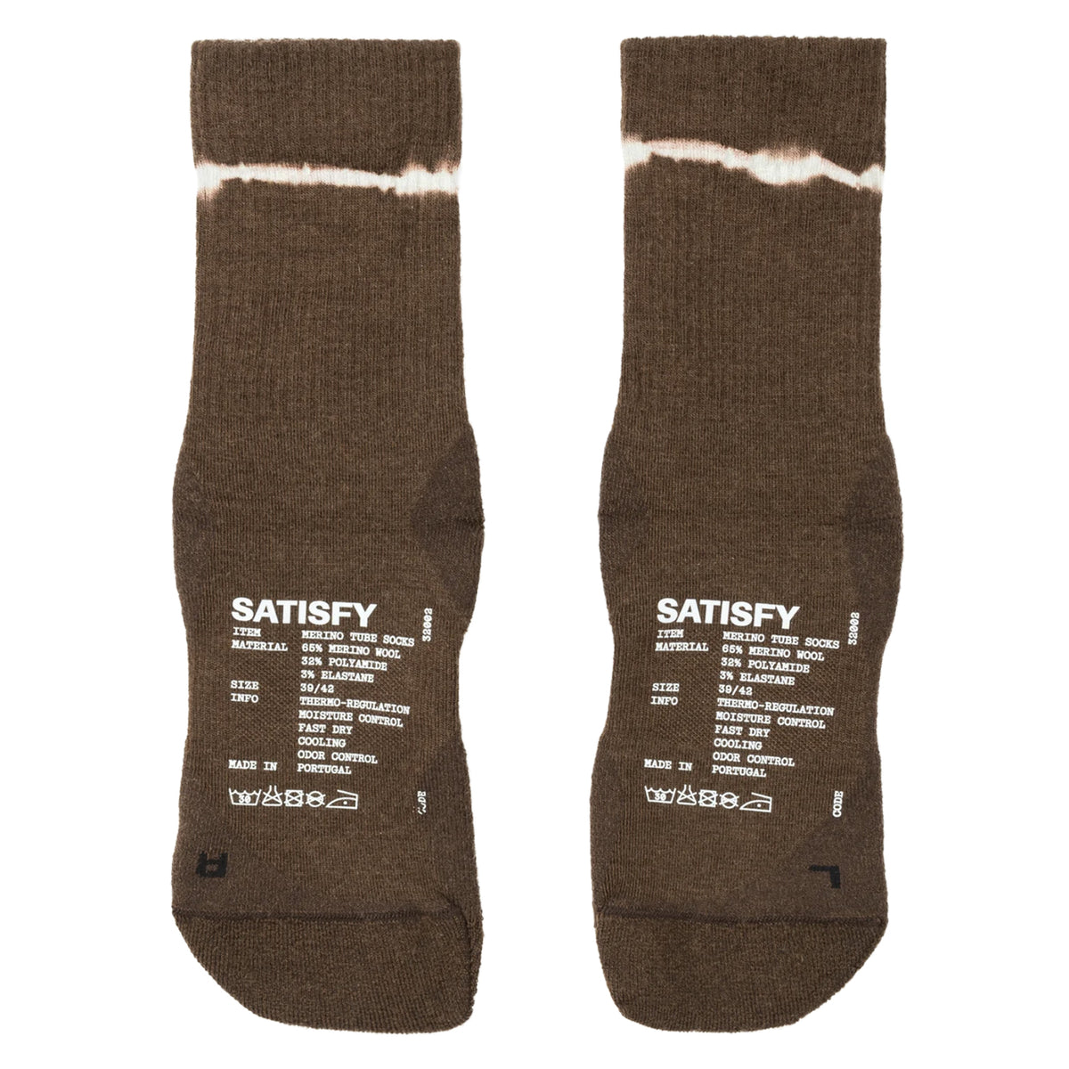 Merino Nylon Tube Socks Tie-Dye Rocky Road